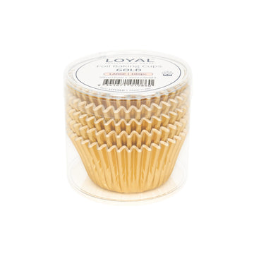 Foil Baking Cups Gold Small (100pc) image 1