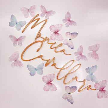 Wafer Paper Butterflies Pastel Heaven - 24 PreCut Edible image 1