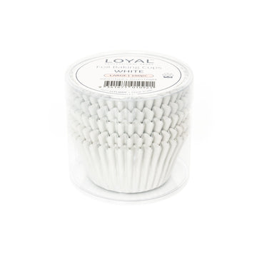 Foil Baking Cups White Small (100pc) image 1
