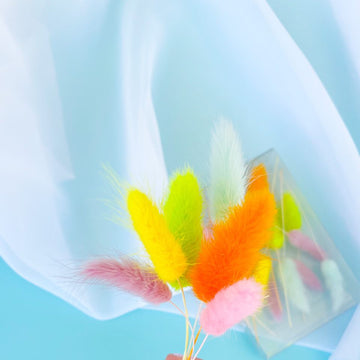 Bright Rainbow Bunny Tails