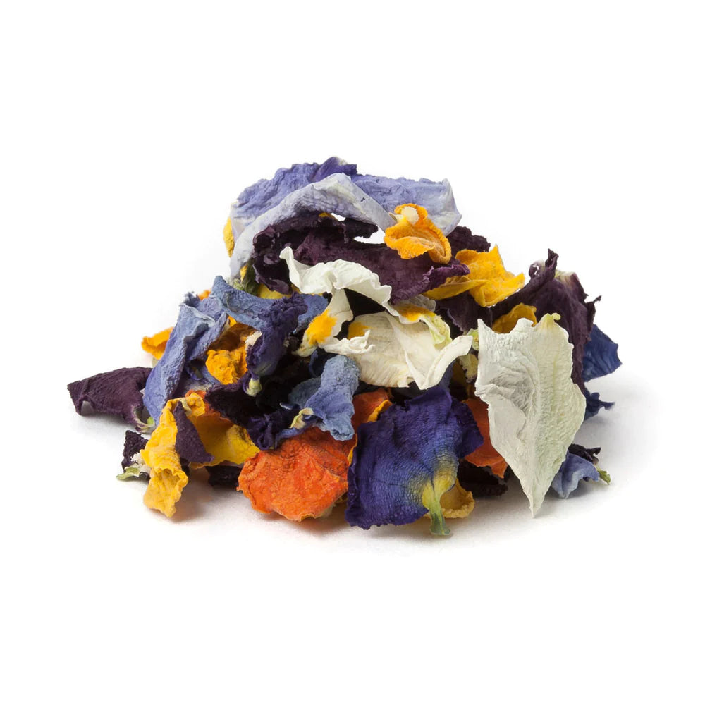 Dried Organic Edible Pansy Petals
