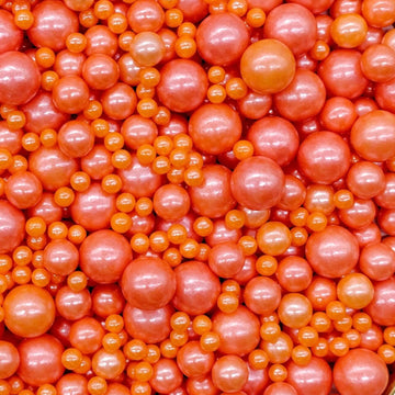 Mixed Orange Pearls