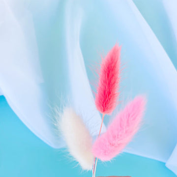Pink Ombre Bunny Tails
