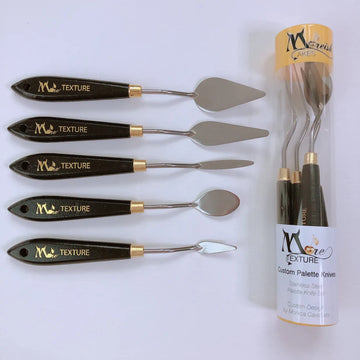 More Texture - Custom Professional 5 Piece Palette Knife Set image 3